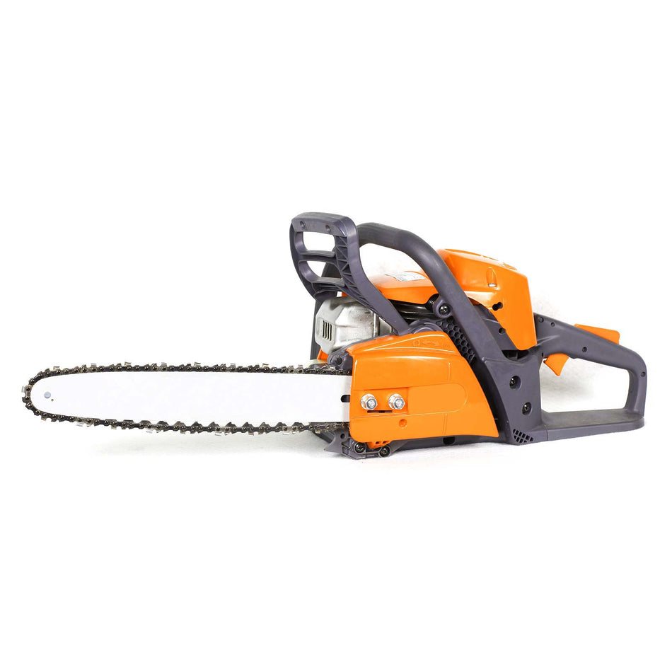 Petrol Chainsaw with 2-Stroke 50cc 3.8 HP Engine with 25 Inch Blade, Easy-Start, Anti-Vibration System