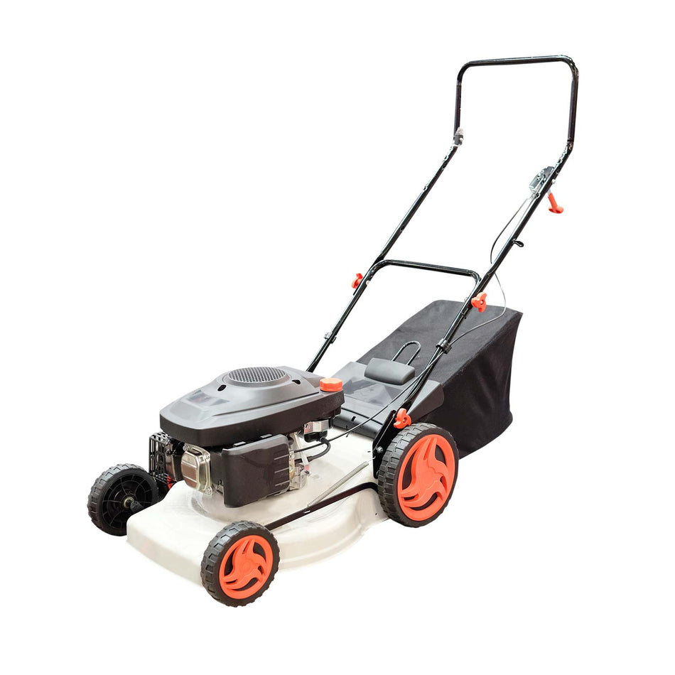 ATHBSZ Cordless Lawnmower, 38 cm Cutting Width, 2 x 18 V Batteries, 40 Litre Collection Bag