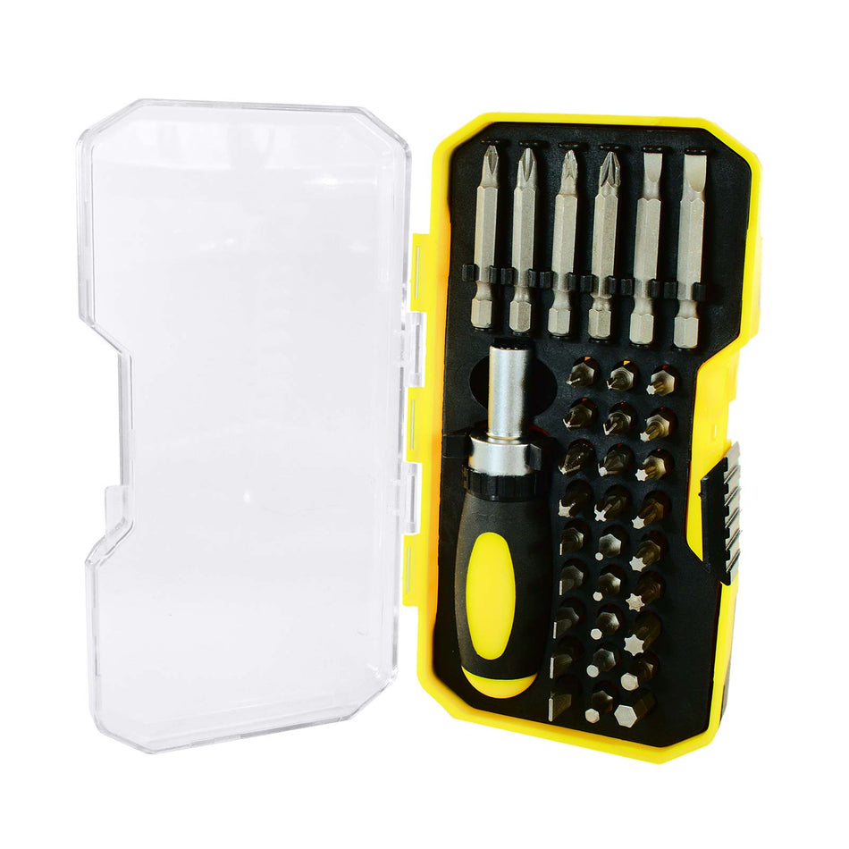 Plastic tool box kit set chrome vanadium tools